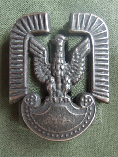 Poland 1957 Peoples Republic Air Force Airmans Cap Badge 