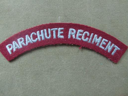 British Army WW2 / 1950's Parachute Regiment Shoulder Title