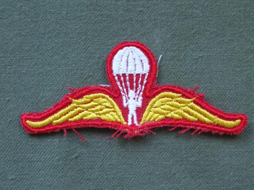 Thailand Army Basic Parachute Wings 
