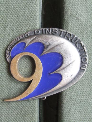 France 9e R.C.P (Parachute Infantry Regiment) Groupment d Innstruction  Pocket Crest