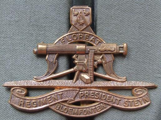 Republic of South Africa Regiment President Steyn Cap Badge 