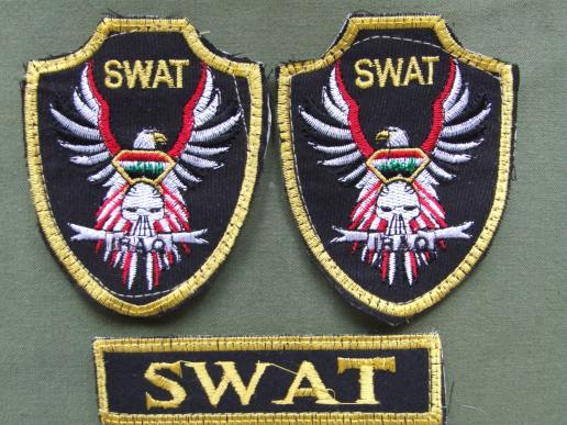 Iraq Police SWAT Shoulder Patches and Title