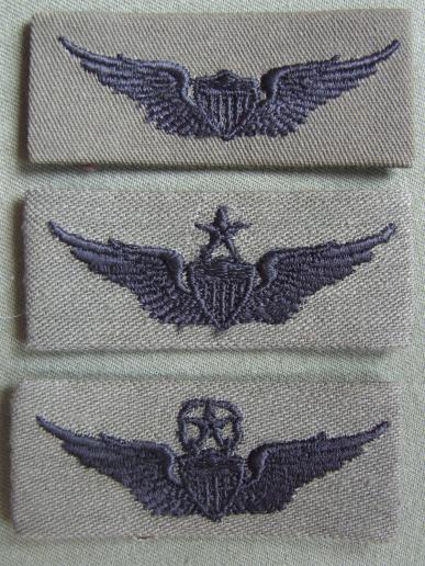 USA Set of 3 Army Subdued Aviator Wings