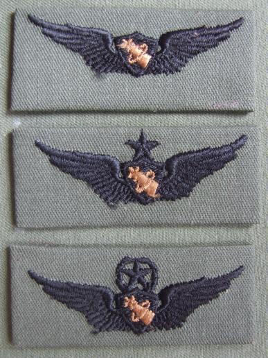 USA Set of 3 Army Subdued Astronaut Wings