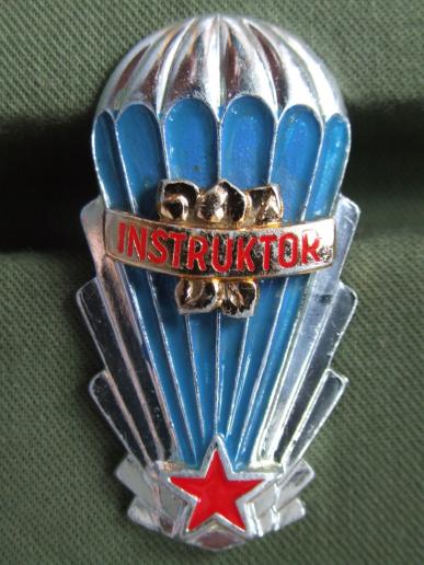 Czechoslovakia Instructor Parachute Badge