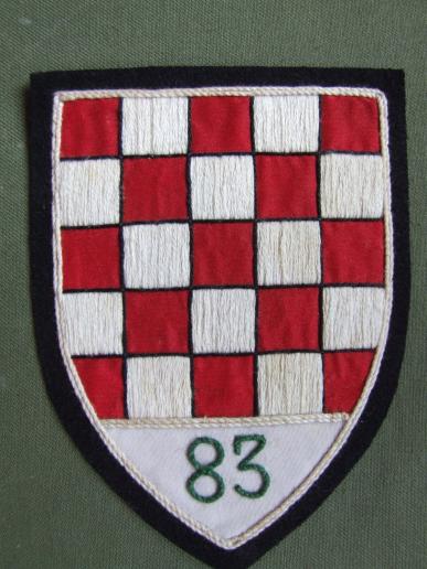 Croatia Army 83rd Brigade Arm Patch