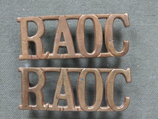 British Army Pair of Royal Army Ordnance Corps Shoulder Titles