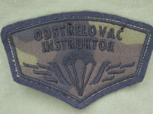 Czech Republic 6th Special Centre Parachute / Sniper Instructor Dual Qualification Badge