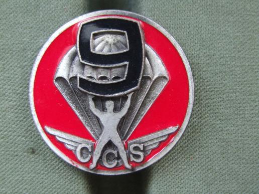 France 9e R.C.P (Regiment de Chasseurs Parachutiste) C.C.S. (Services & Command Company) Pocket Crest