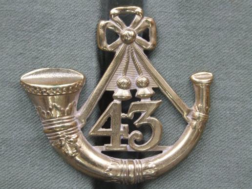 British Army 1874-1881 43rd (Monmouthshire) Light Infantry Glengarry Badge