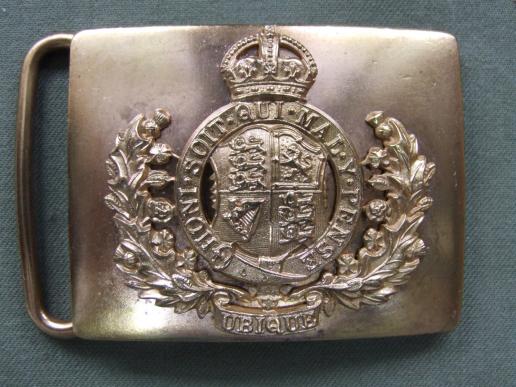 British Army The Corps of Royal Engineers Edward VII Period SNCO's Waist Belt Clasp and Badge