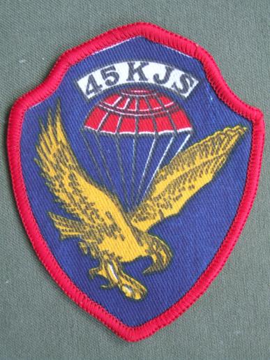 Peoples Republic of China Army Air Force 15 Airborne Corps 45 Division Parachute Patch 