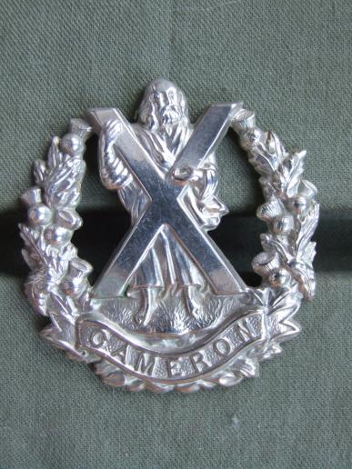 British Army The Queen's Own Cameron Highlanders Cap Badge