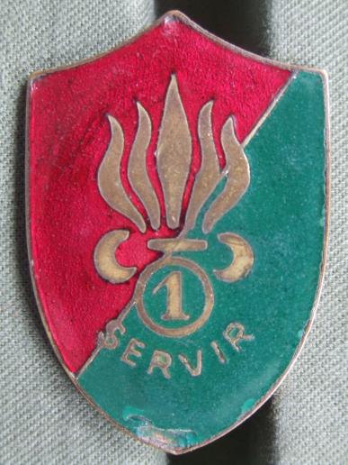 French Foreign Legion 1 Regiment de Marche de Volontaires Etrangers Pocket Crest