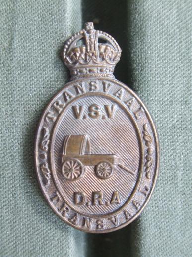 South Africa Transvaal Defence Rifle Association 1923-1943 Collar Badge