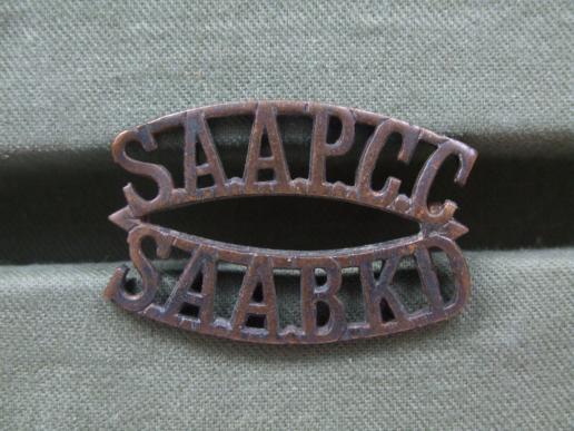 South Africa Administrative Pay & Clerical Corps Shoulder Title
