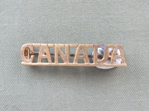 Canada WW2 Period Shoulder Title