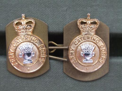 British Army, Army Catering Corps Pre 1972 (Without Scroll) Collar Badges