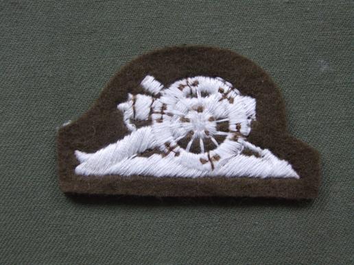British Army Royal Artillery Rank Badge  