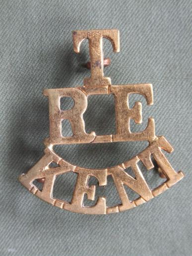 British Army WW1 Royal Engineers Territorial Kent (Fortress Engineers) Shoulder Title