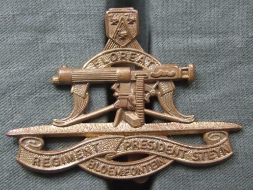 Republic of South Africa Regiment President Steyn Cap Badge