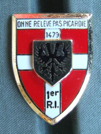 France 1st Infantry Regiment Pocket Crest