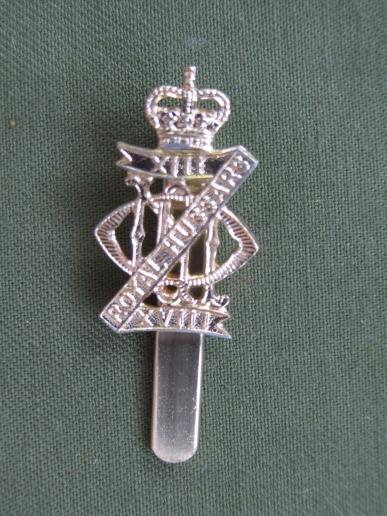 British Army 13th/18th Royal Hussars (Queen Mary's Own) Cap Badge