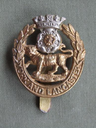 British Army The York and Lancaster Regiment Cap Badge