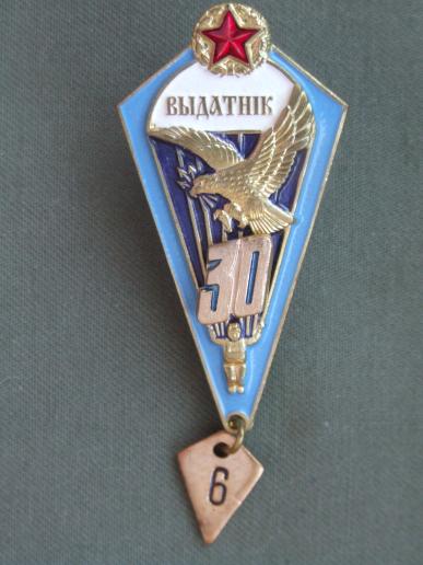 Belarus Air Force Proficient Parachutist Badge 30 Jumps