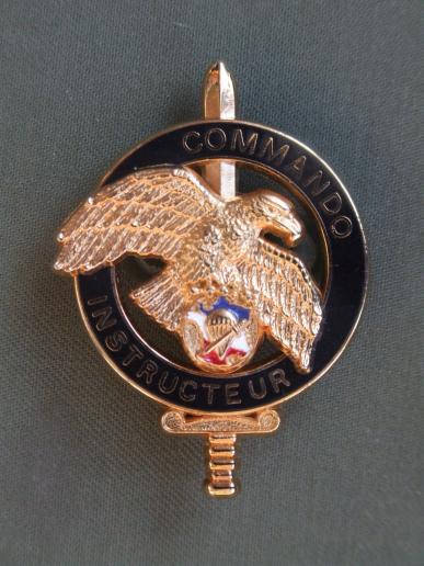 France C.N.E.C. COMMANDO INSTRUCTOR (Officer) Pocket Crest