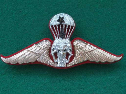 Thailand Army Senior Parachute Wings 