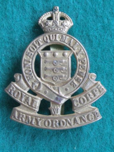 British Army Royal Army Ordnance Corps Pre 1947 Cap Badge