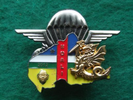 France 8e R.P.I.M.a (Regiment Parachutiste d' Infanterie de Marine) BOALI 2012 Pocket Crest  