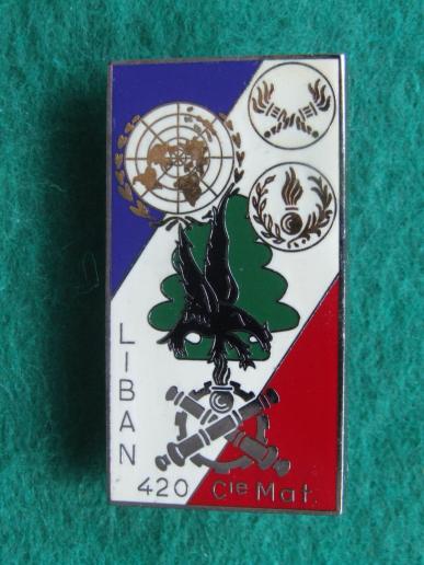 France 420e D.S.L.. Compagnie Materiel, LIBAN Mandate 6 Pocket Crest