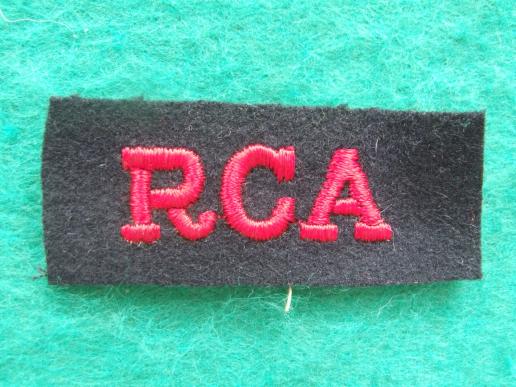Canada R.C.A. (Royal Canadian Artillery) Shoulder Title 
