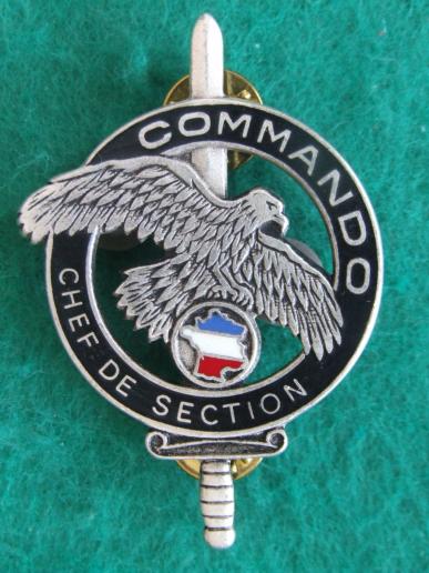 France Commando Instructor CHEF DE SECTION Pocket Crest