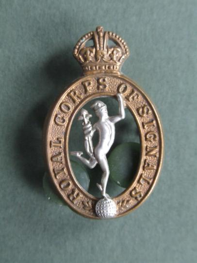 British Army Pre 1946 Royal Signals Collar Badge