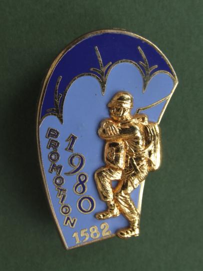 France Parachute Troops Promotion 1980 Course 1582 Pocket Crest