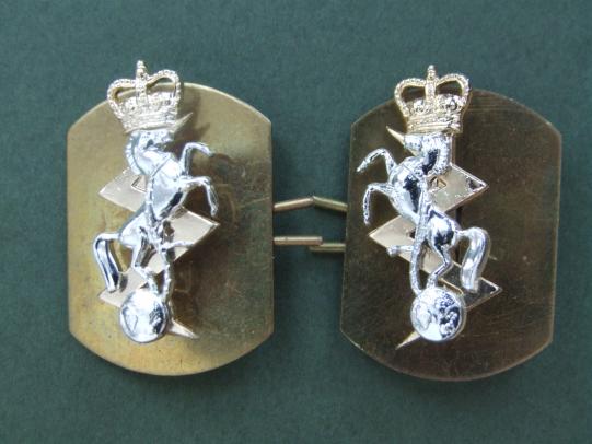 British Army Royal Electrical Mechanical Engineers Collar Badges