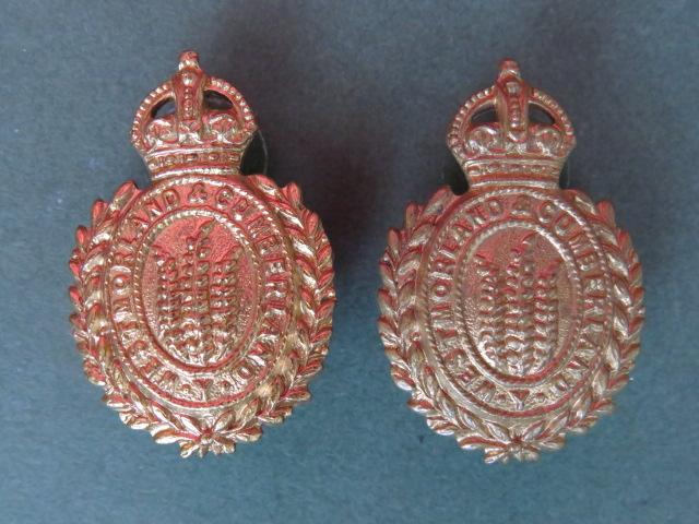 British Army Pre 1953 Westmorland & Cumberland Yeomanry Collar Badges