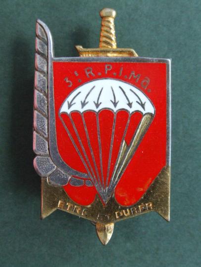 France 3er RPIMa (Regiment Parachutiste d' Infanterie de Marine) Pocket Crest