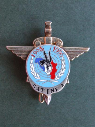 France 6e R.P.I.M.a (Regiment Parachutiste d' Infanterie de Marine) Yugoslavia 1995-1996 Pocket Crest
