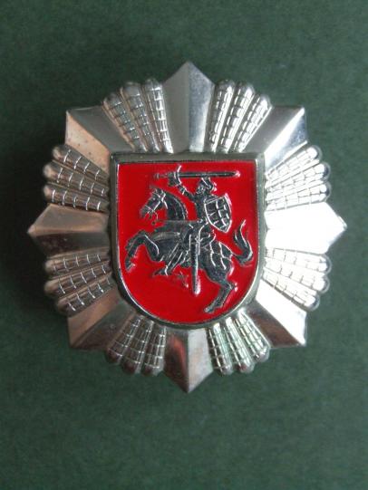 Lithuanina Border Guards Officers Cap Badge