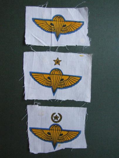 Myanmar Army Set of 3 Other Arms Parachute Wings