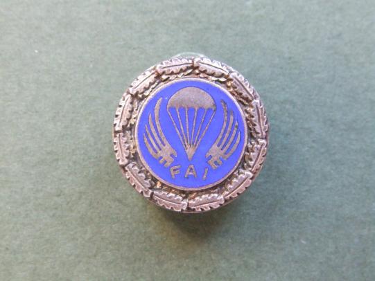 France Federation of Aeronautique Internationale Parachute Badge