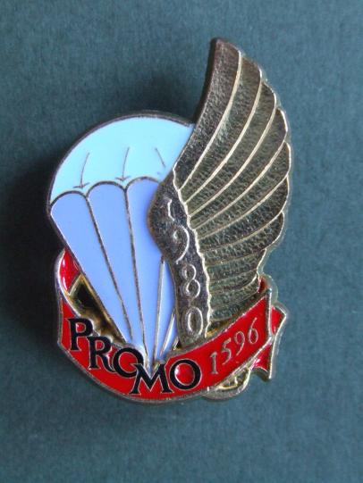 France Parachute Troops Promotion 1980 Course 1596 Pocket Crest