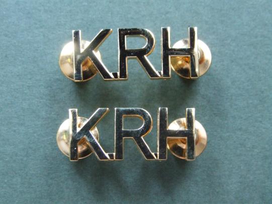 British Army Kings Royal Hussars Shoulder Titles