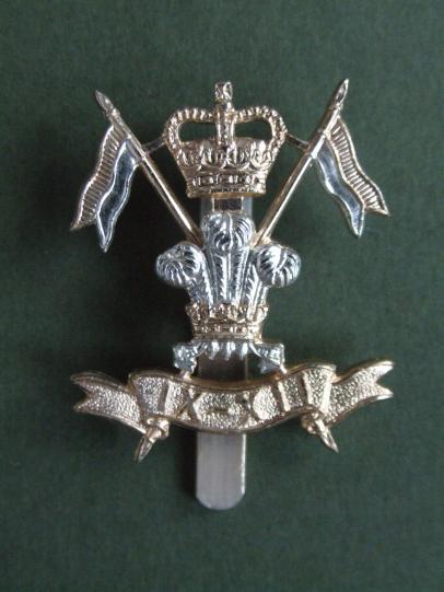 British Army The 9th/12th Royal Lancers (Prince of Wales's Own) Cap Badge