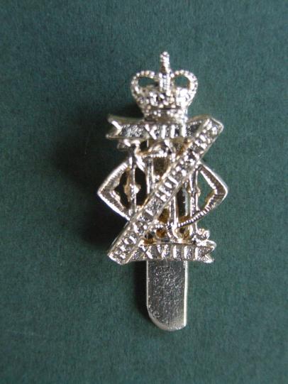 British Army The 13th/18th Royal Lancers (Queen Mary's Own) Cap Badge