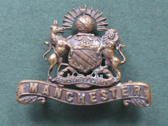 British Army The Manchester Regiment Officers' Service Dress Collar Badge